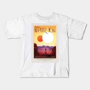 Kepler 16-b NASA Artwork Kids T-Shirt